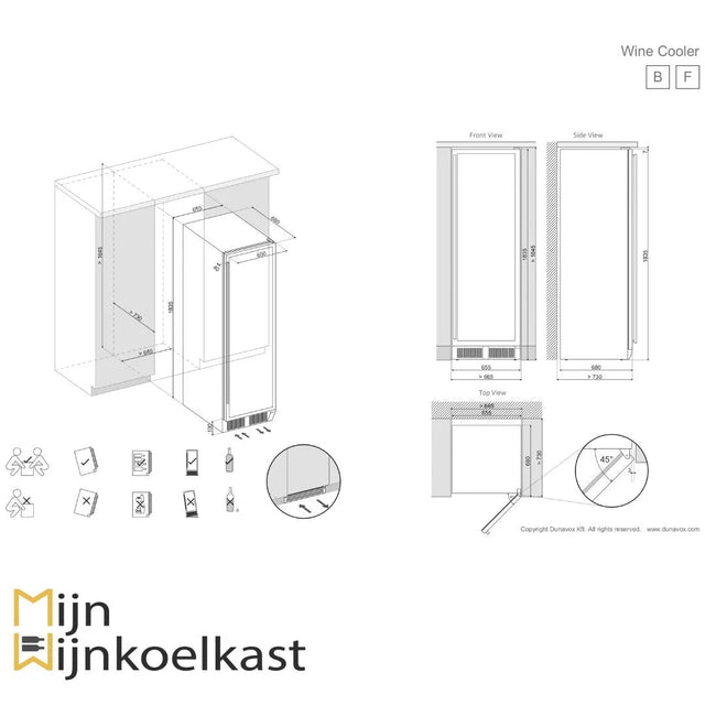 Dunavox Grande-181 Wijnklimaatkast DX-181.490SDSK, foto 5