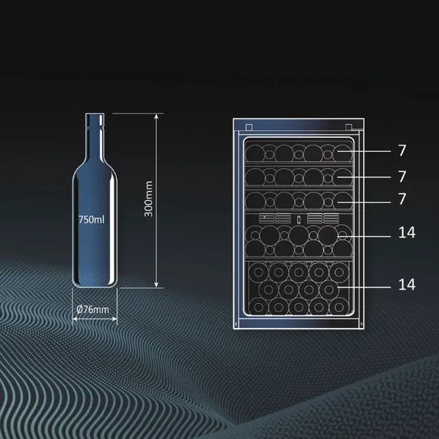 Haier Wijnkoelkast HWS49GA 1 Zone - Wijnklimaatkast Expert