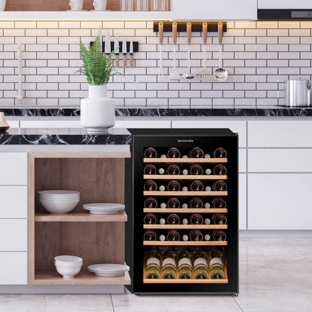 Dunavox Wijnklimaatkast - DXFH-48.130 - 48 Flessen - 1 Zone - Wijnklimaatkast Expert