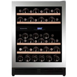 Dunavox Onderbouw Wijnklimaatkast - DAUF-45.125DB.TO - 45 Flessen - 2 Zones - Push-to-open - Wijnklimaatkast Expert