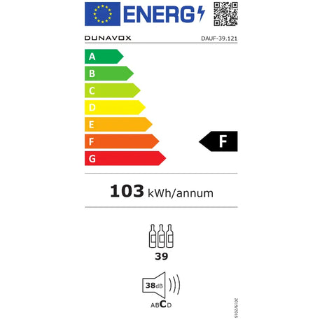 Dunavox Flow-39 Wijnklimaatkast - DAUF-39.121DB - 2 Zones - Wijnklimaatkast Expert