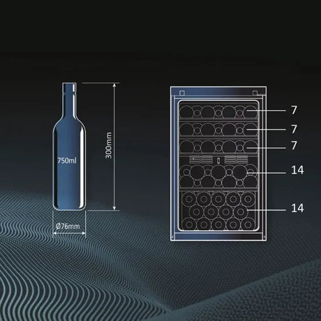Haier Wijnkoelkast HWS49GA 1 Zone - Wijnklimaatkast Expert
