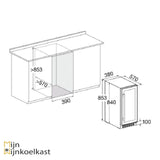 Temptech SOMQ38DRB Wijnklimaatkast