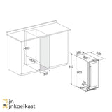 Temptech SOMX30DRB Wijnklimaatkast