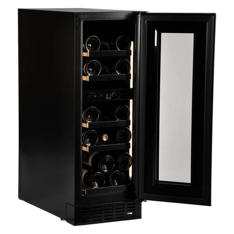 Temptech Epoq EWDU30B25G met open deur en 16 flessen