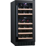 Temptech Prestige PRESQ38DB-24 onderbouw wijnkoelkast, schuin vooraanzicht